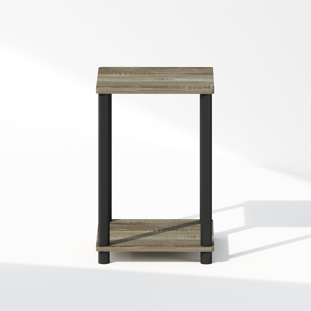 Turn-N-Tube Nightstand, Bedside Table, French Oak/Black