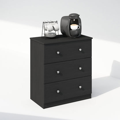 Hermite 3-Drawer Kitchen & Dining Sideboard Buffet Storage, Americano