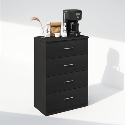 Hermite 4-Drawer Kitchen & Dining Sideboard Buffet Storage, Americano