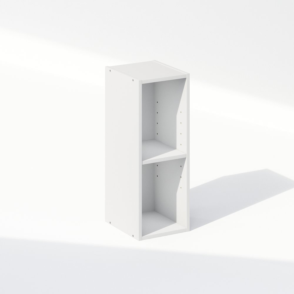 Reed 2-Tier Multipurpose Clothing & Closet Storage Organizer Shelf, 8-Inch Width
