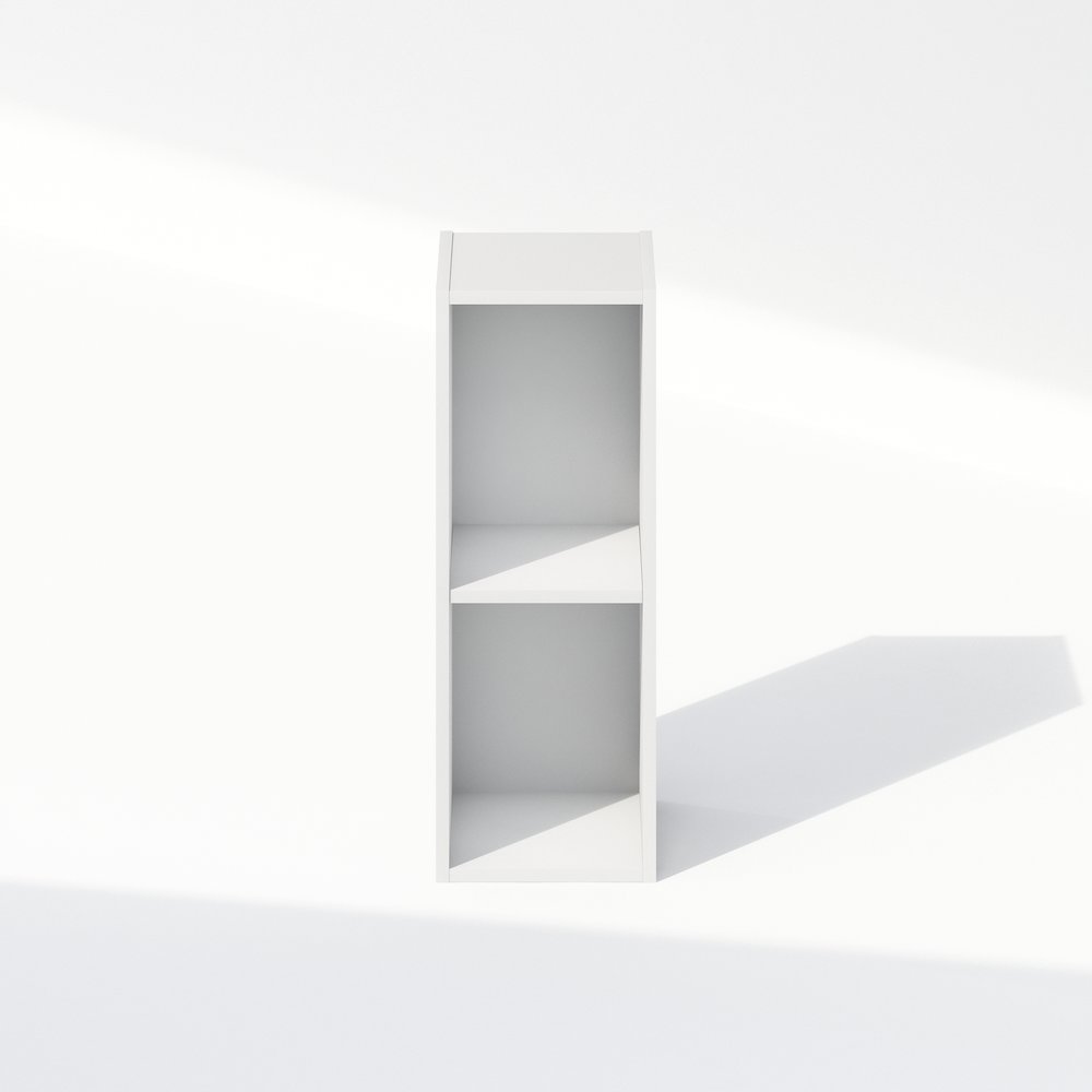 Reed 2-Tier Multipurpose Clothing & Closet Storage Organizer Shelf, 8-Inch Width