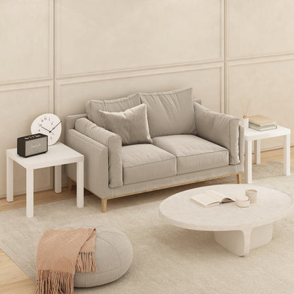 Simple Square Coffee Table, Side Table, White