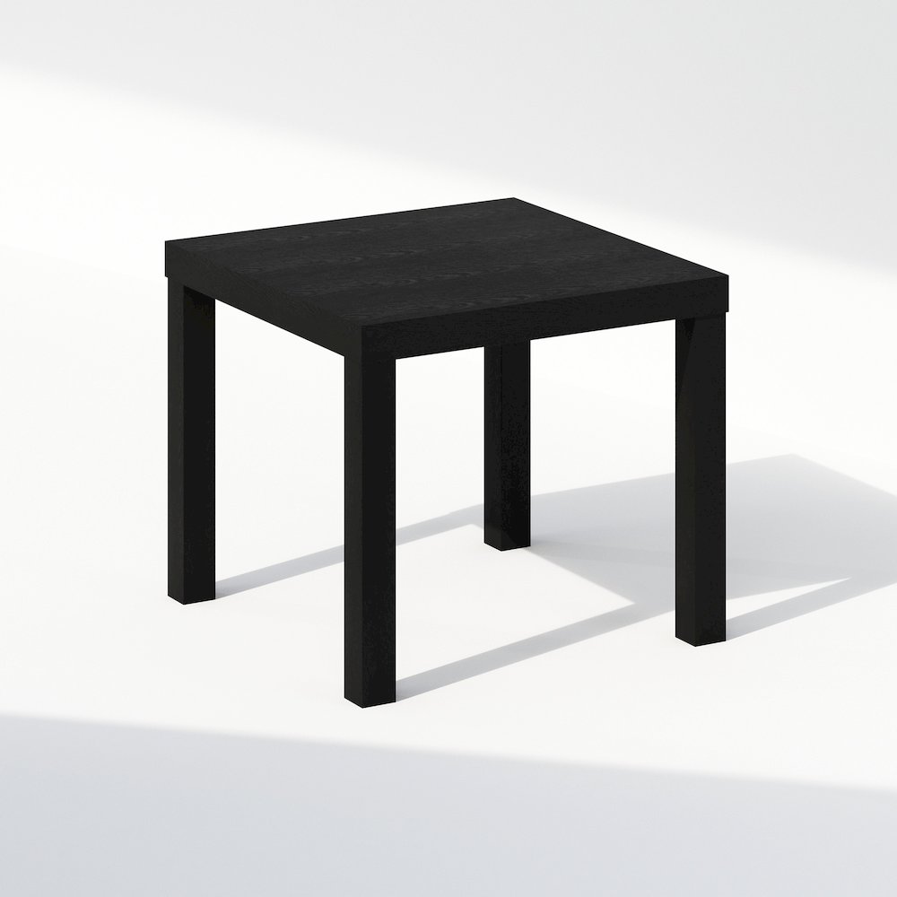 Simple Square Coffee Table, Side Table, Black