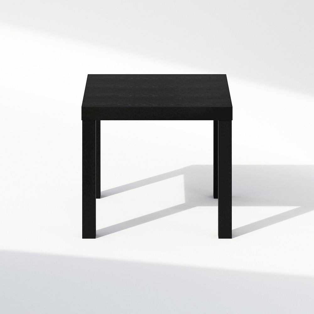 Simple Square Coffee Table, Side Table, Black