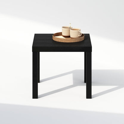 Simple Square Coffee Table, Side Table, Black