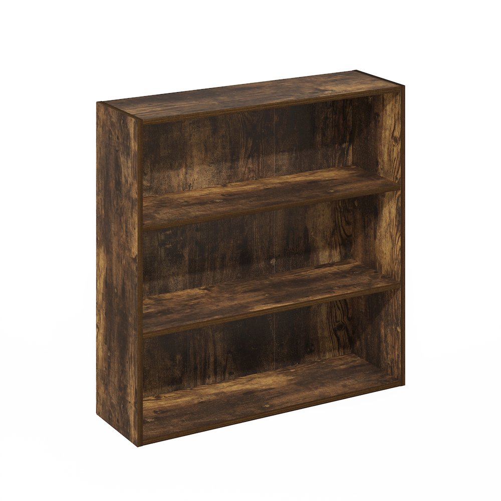Pasir 3-Tier Open Shelf Bookcase, Bookshelf, 31.5 Inch Wide, Amber Pine