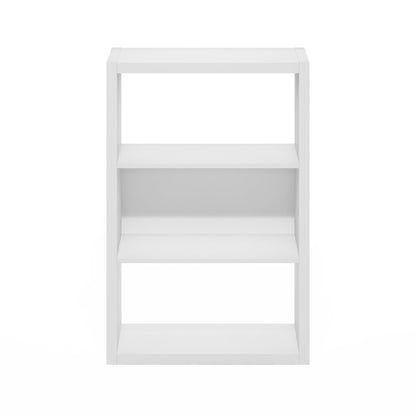 Viola 3-Tier Open Shelf Bookcase, Bookshelf, White