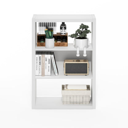 Viola 3-Tier Open Shelf Bookcase, Bookshelf, White