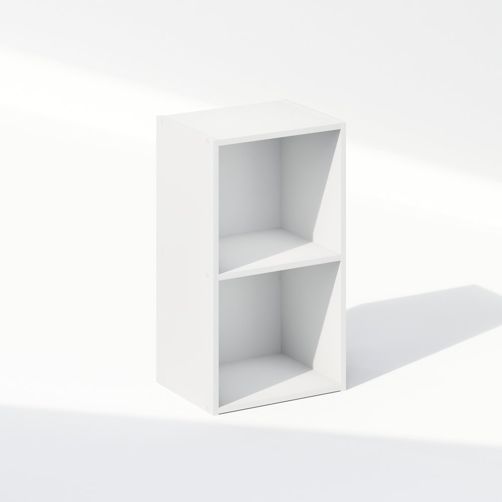 Reed 2-Tier Open Shelf Multipurpose Closet & Clothing Storage, Storage Organizer