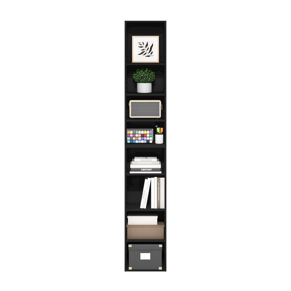 Pasir 8-Tier Open Shelf Bookcase, Blackwood