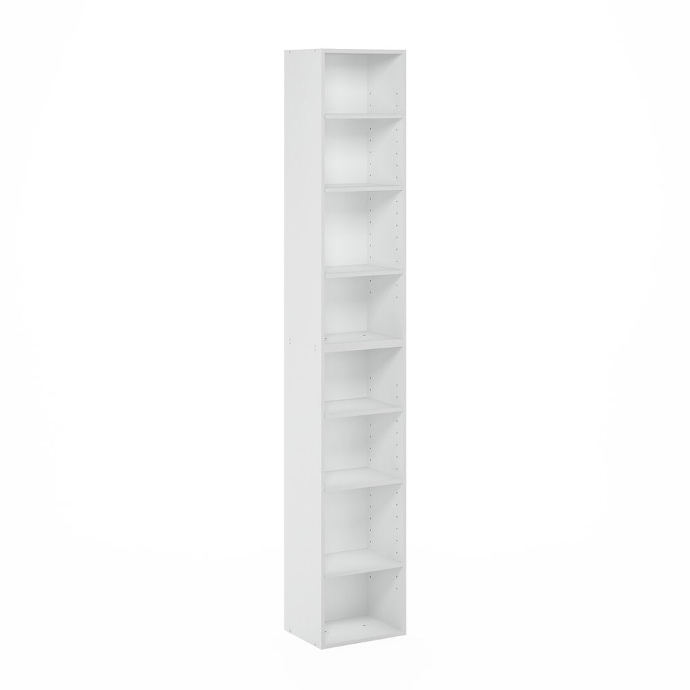 Pasir 8-Tier Open Shelf Bookcase, White