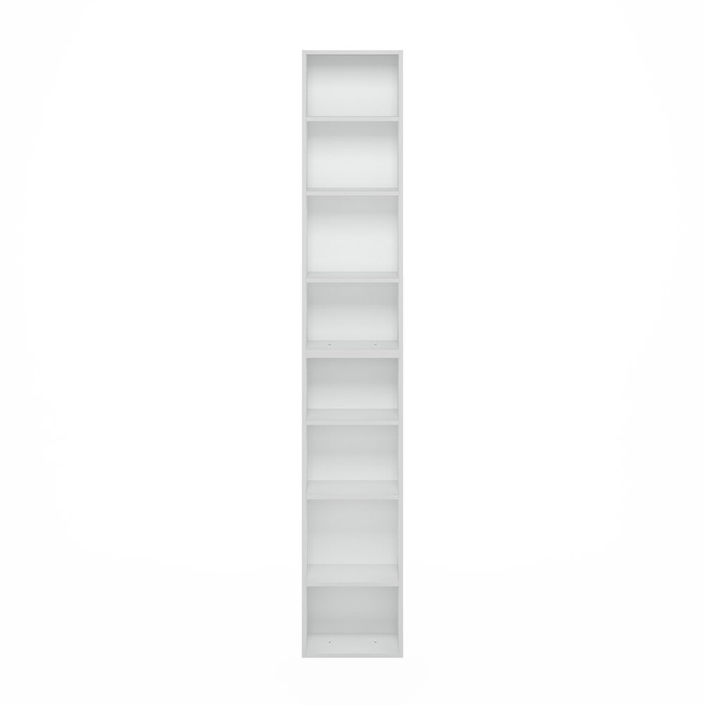 Pasir 8-Tier Open Shelf Bookcase, White