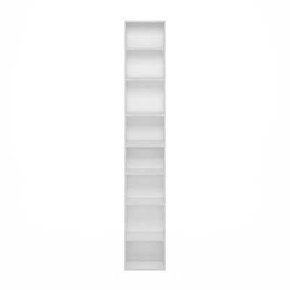 Pasir 8-Tier Open Shelf Bookcase, White