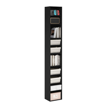 Pasir 10-Tier Open Shelf Bookcase, Blackwood