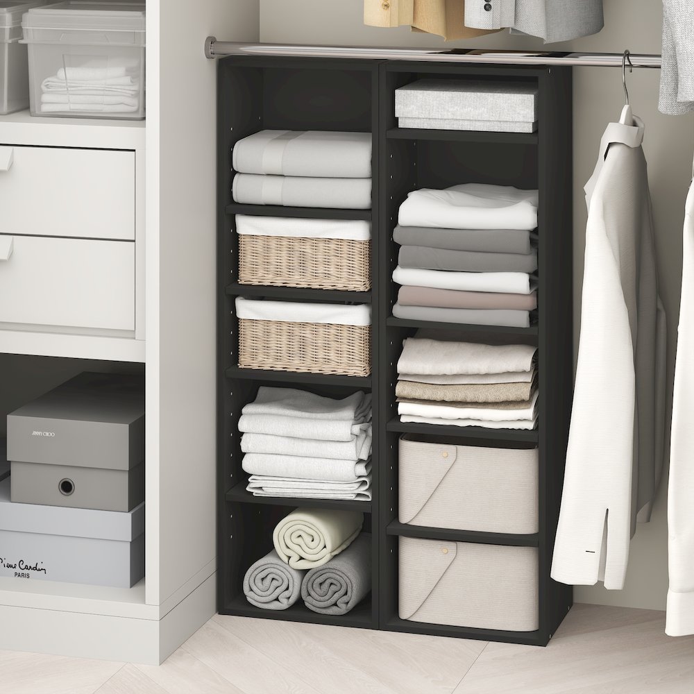 10-Tier Closet Organizers and Storage, Adjustable Open Shelf, Storage Organizer