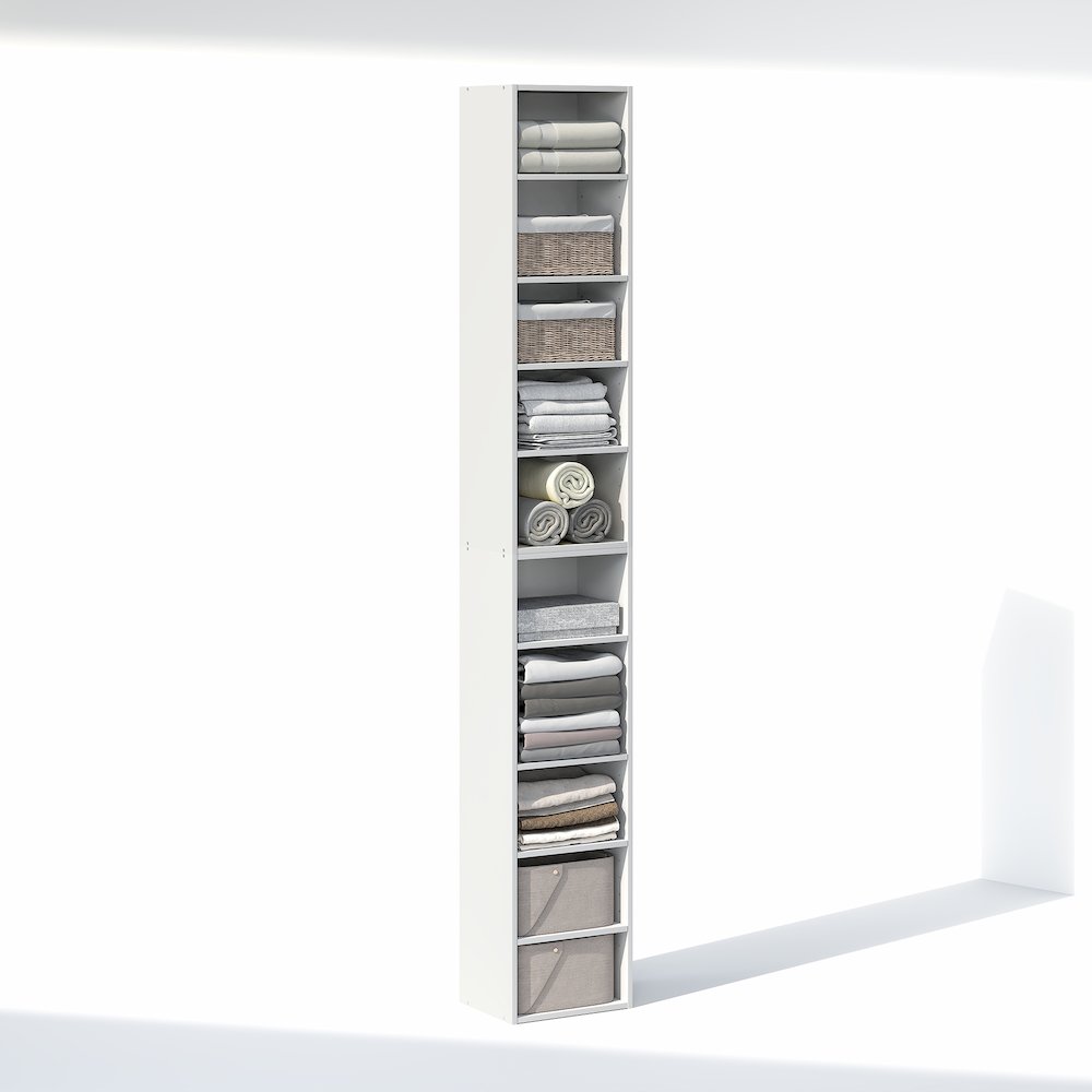 10-Tier Closet Organizers and Storage, Adjustable Open Shelf, Storage Organizer