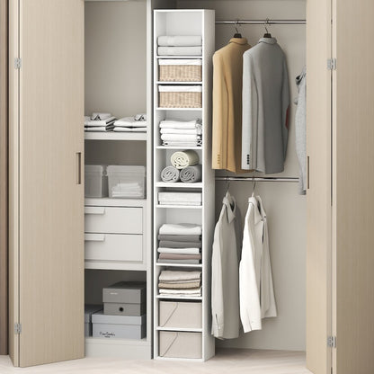 10-Tier Closet Organizers and Storage, Adjustable Open Shelf, Storage Organizer
