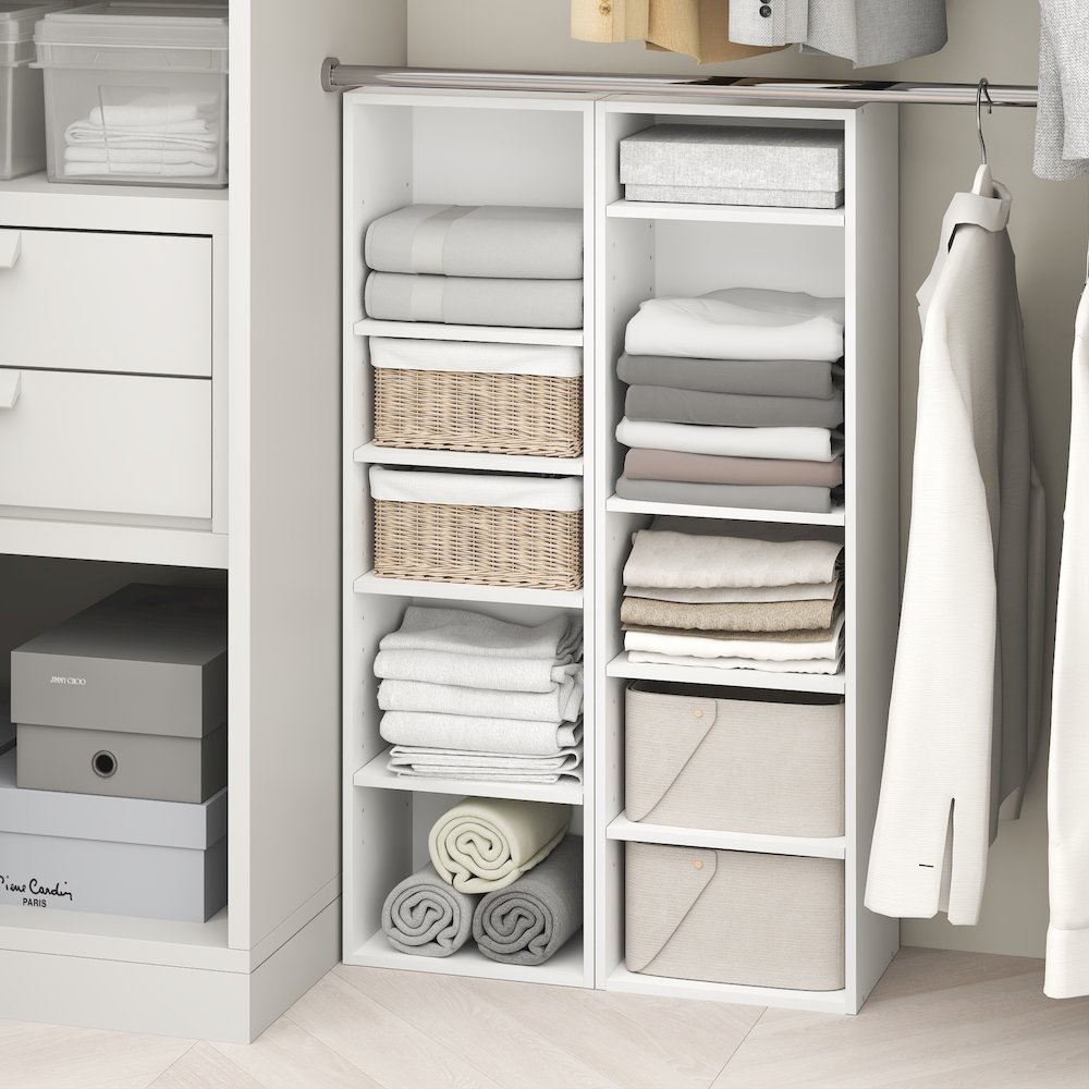 10-Tier Closet Organizers and Storage, Adjustable Open Shelf, Storage Organizer