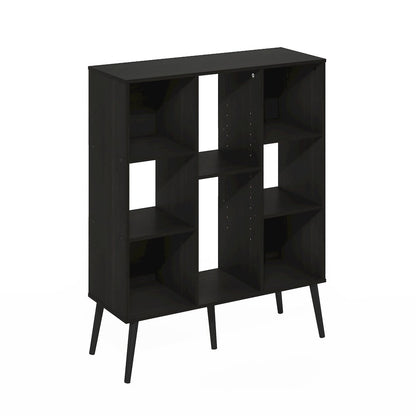 Claude Mid Century Style 8-Cube Bookcase, Bookshelf, Storage Organizer