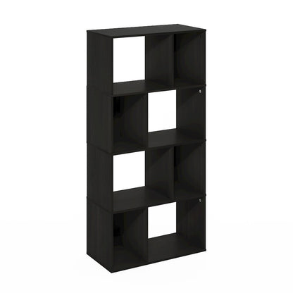 Daly 8-Cube Irregular Cubes Bookcase, Bookshelf, Storage Organizer, Espresso