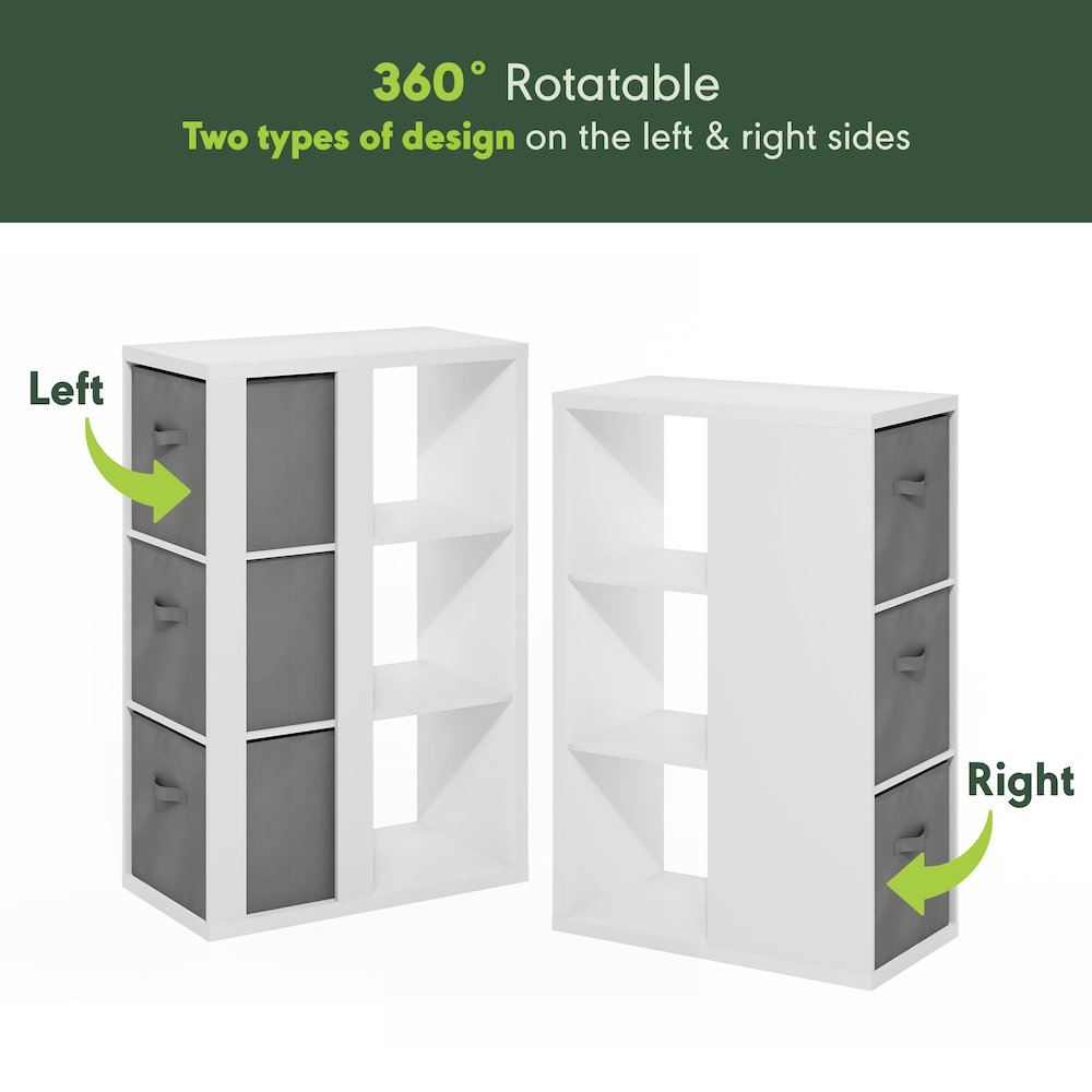 Viola 3-Tier Open Shelf Bookcase, Bookshelf, Storage Organizer,