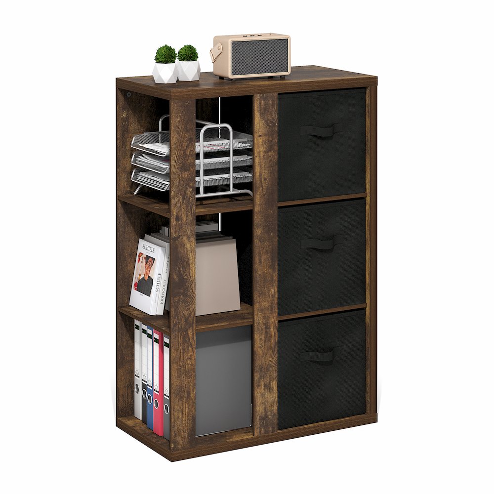 Viola 3-Tier Open Shelf Bookcase, Bookshelf, Storage Organizer,