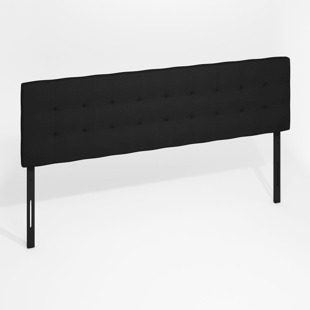 Roanne Tufted Headboard, Plain Black, King
