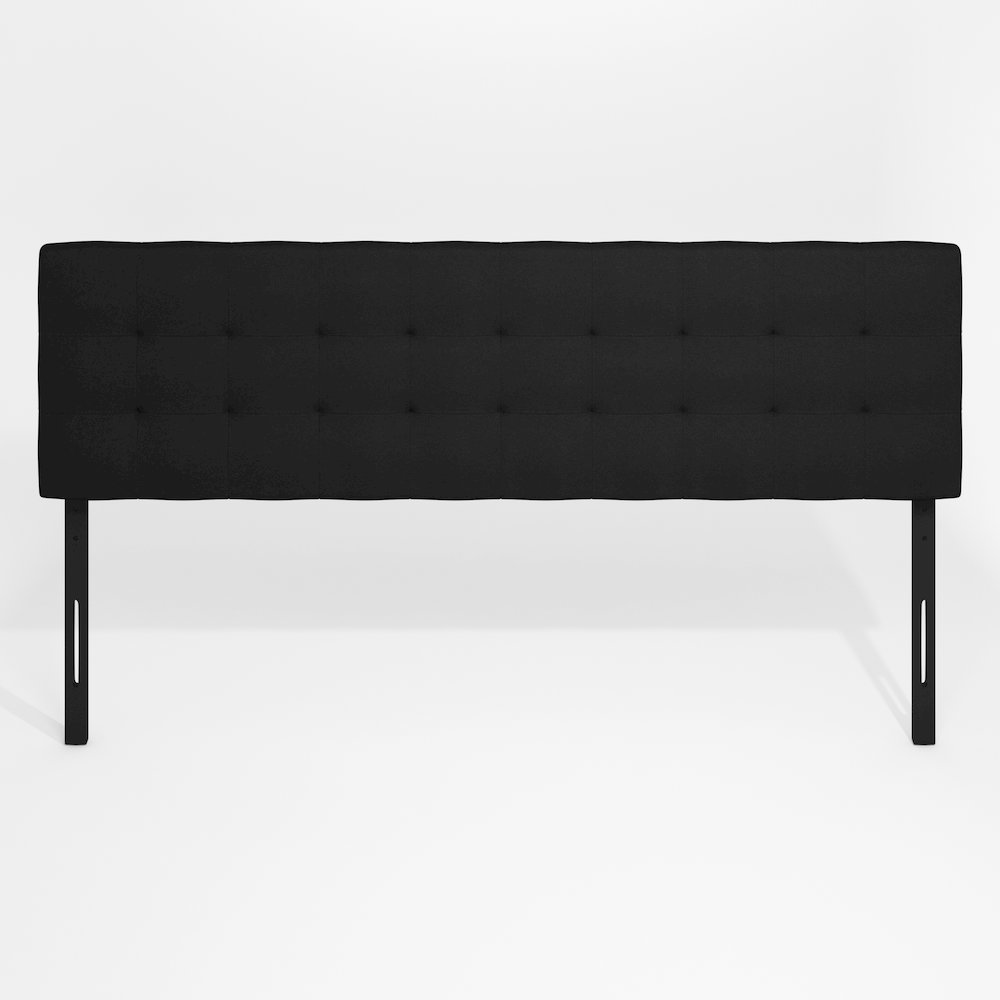 Roanne Tufted Headboard, Plain Black, King