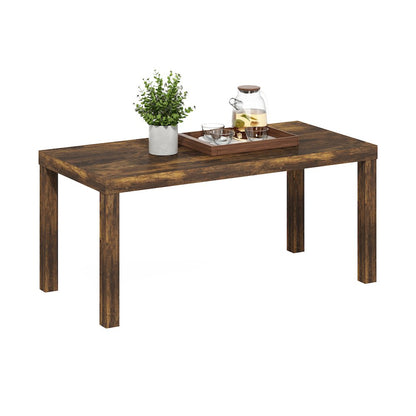 Classic Simple Coffee Table for Living Room, Amber Pine