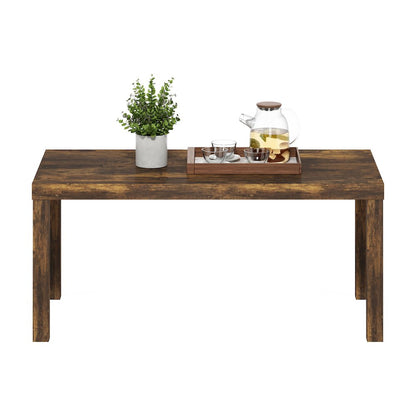Classic Simple Coffee Table for Living Room, Amber Pine