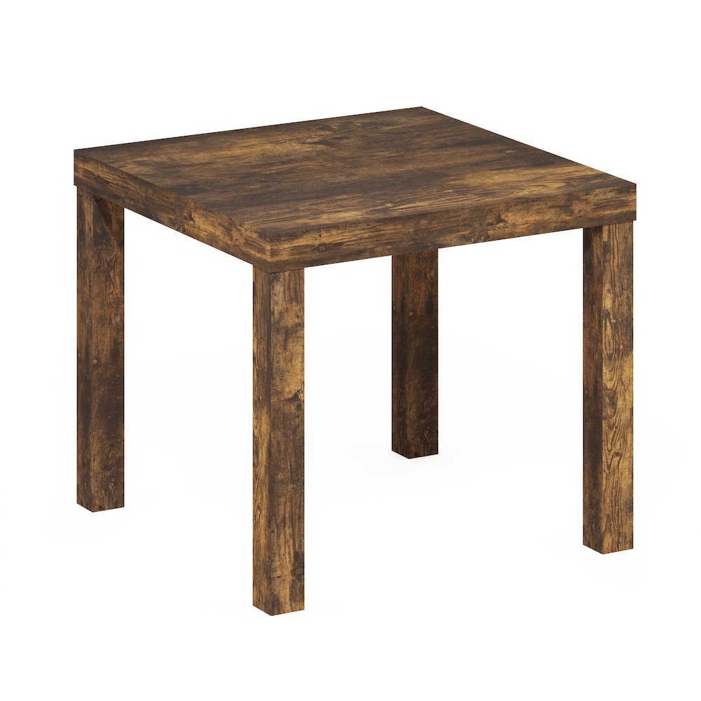 Classic Homey Square Side Table, Amber Pine