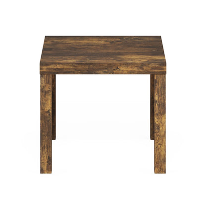 Classic Homey Square Side Table, Amber Pine