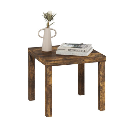 Classic Homey Square Side Table, Amber Pine