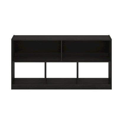 Daly 5-Cube Horizontal 2 Tier Bookcase, Bookshelf, Storage Organizer, 47 Width