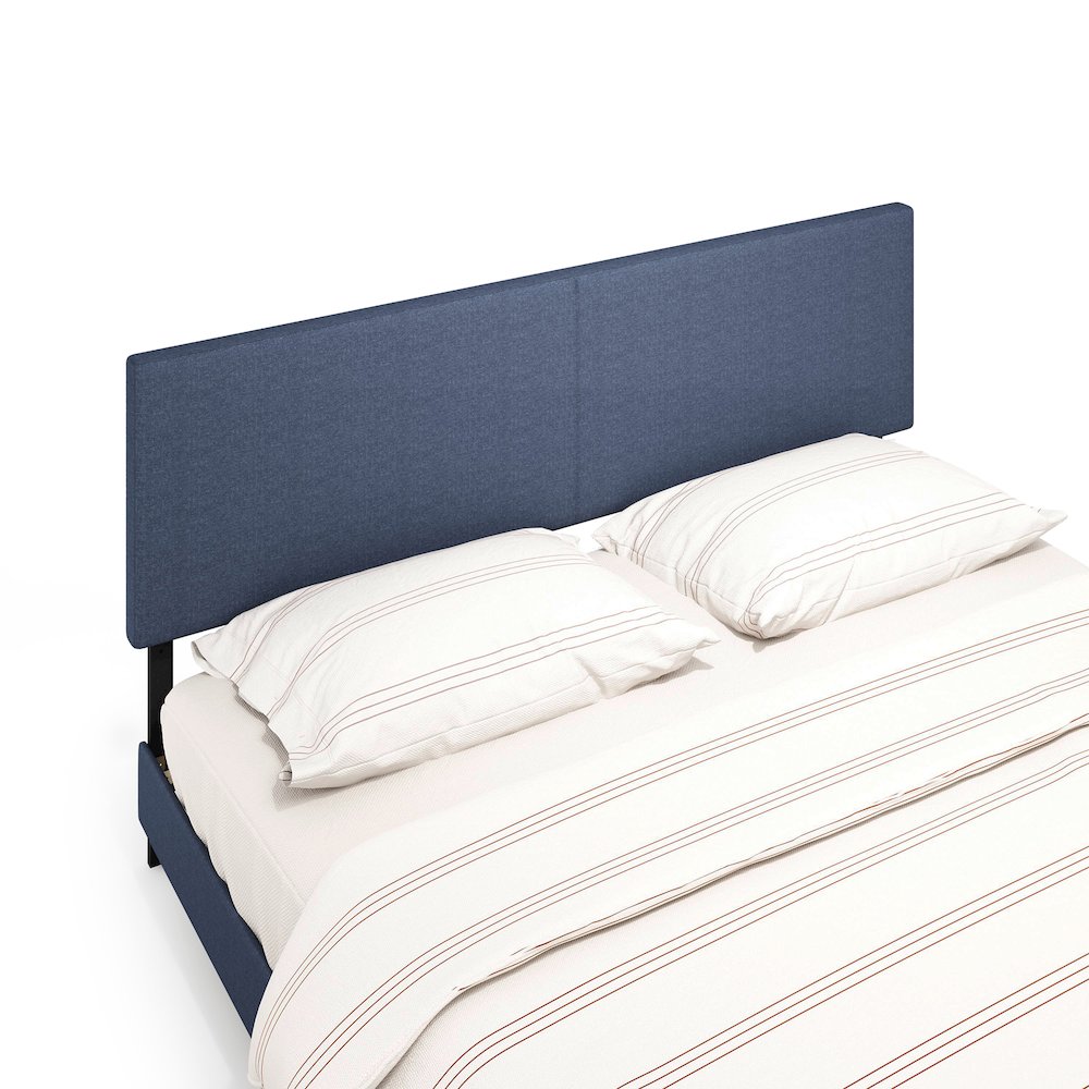 Roanne Upholstered Headboard, Blue Denim, King