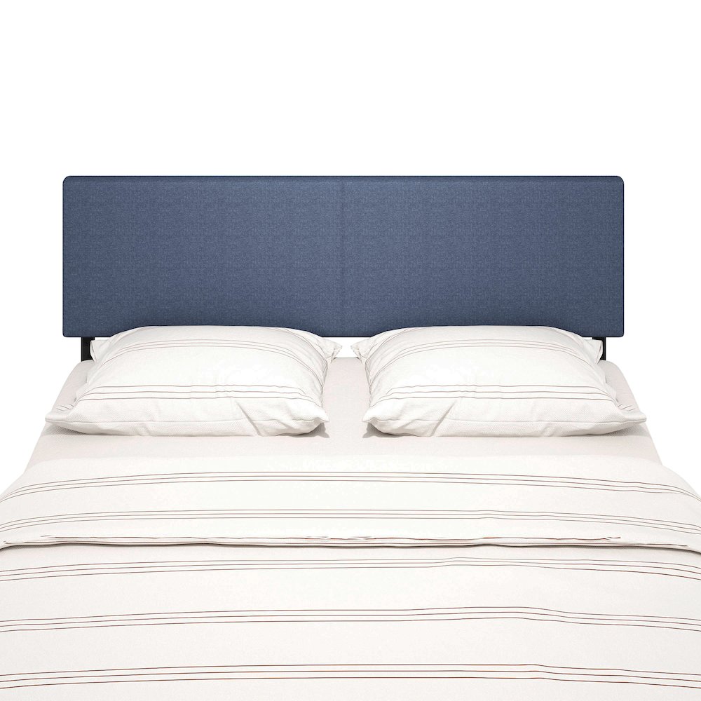 Roanne Upholstered Headboard, Blue Denim, King