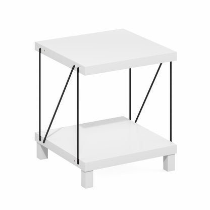 Basic 4-Tier Open Shelf Bookcase, Bookshelf, Storage Organizer, 7 x 17 x 35
