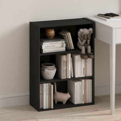 Simple Open Shelf, Bookcases, 3-Tier, Americano