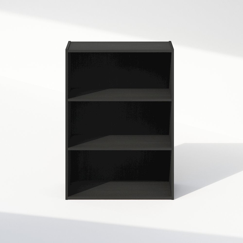 Simple Open Shelf, Bookcases, 3-Tier, Americano