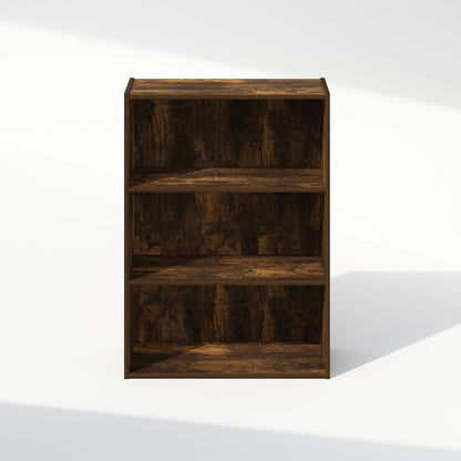 Simple Open Shelf, Bookcases, 3-Tier, Amber Pine