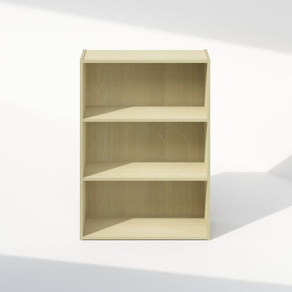 Simple Open Shelf, Bookcases, 3-Tier, Steam Beech