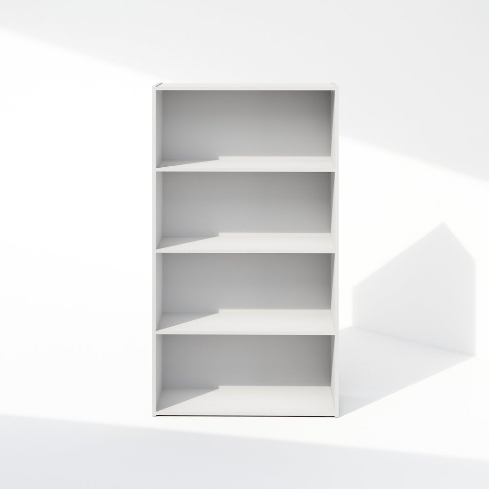 Simple Open Shelf, Bookcases, 4-Tier, White