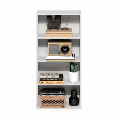 Basic 4-Tier Open Shelf Bookcase, Bookshelf, Storage Organizer, 7 x 17 x 35