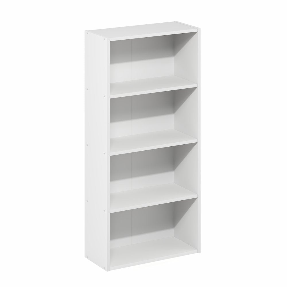 Basic 4-Tier Open Shelf Bookcase, Bookshelf, Storage Organizer, 7 x 17 x 35