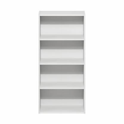 Basic 4-Tier Open Shelf Bookcase, Bookshelf, Storage Organizer, 7 x 17 x 35