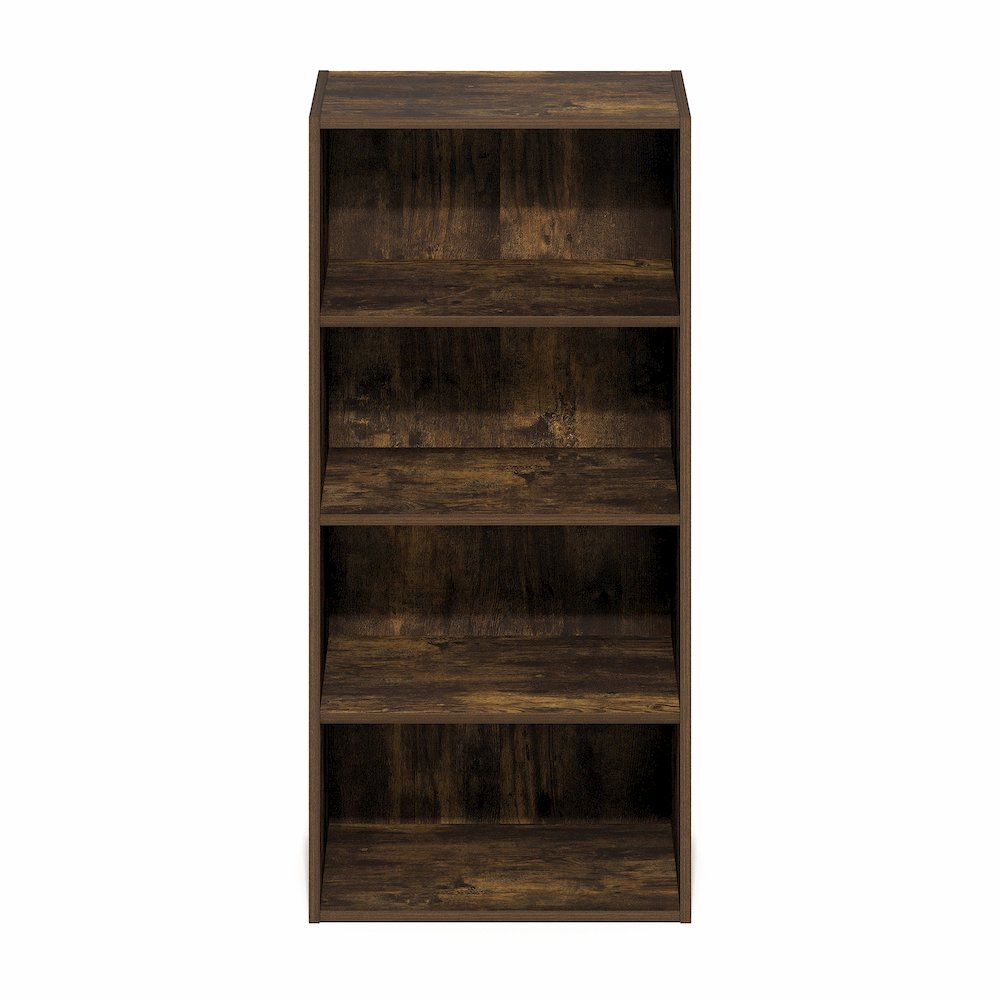 Basic 4-Tier Open Shelf Bookcase, Bookshelf, Storage Organizer, 11 x 17 x 35