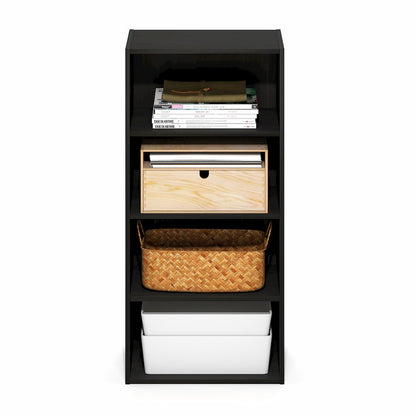 Basic 4-Tier Open Shelf Bookcase, Bookshelf, Storage Organizer, 11 x 17 x 35