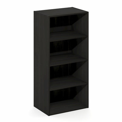 Basic 4-Tier Open Shelf Bookcase, Bookshelf, Storage Organizer, 11 x 17 x 35