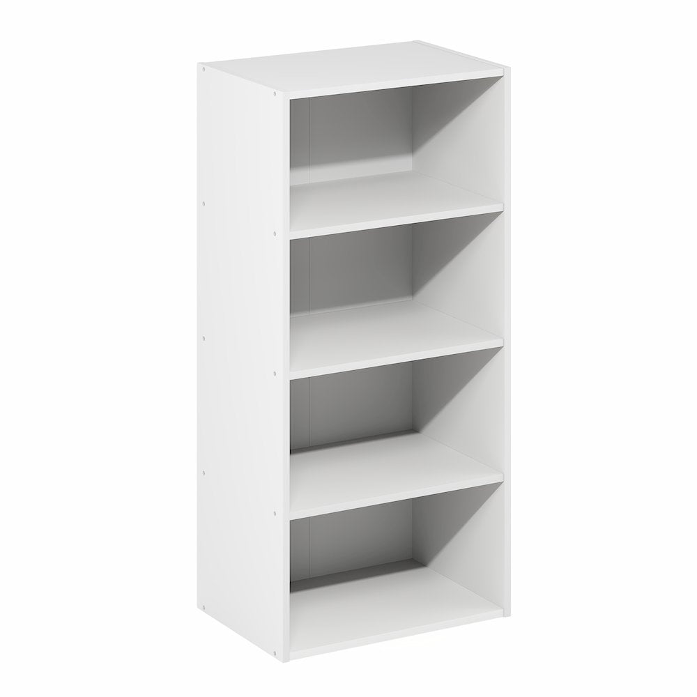 Basic 4-Tier Open Shelf Bookcase, Bookshelf, Storage Organizer, 11 x 17 x 35