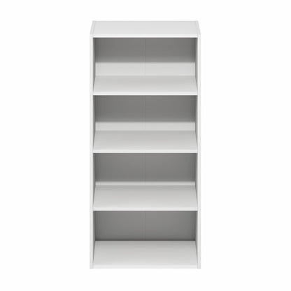 Basic 4-Tier Open Shelf Bookcase, Bookshelf, Storage Organizer, 11 x 17 x 35